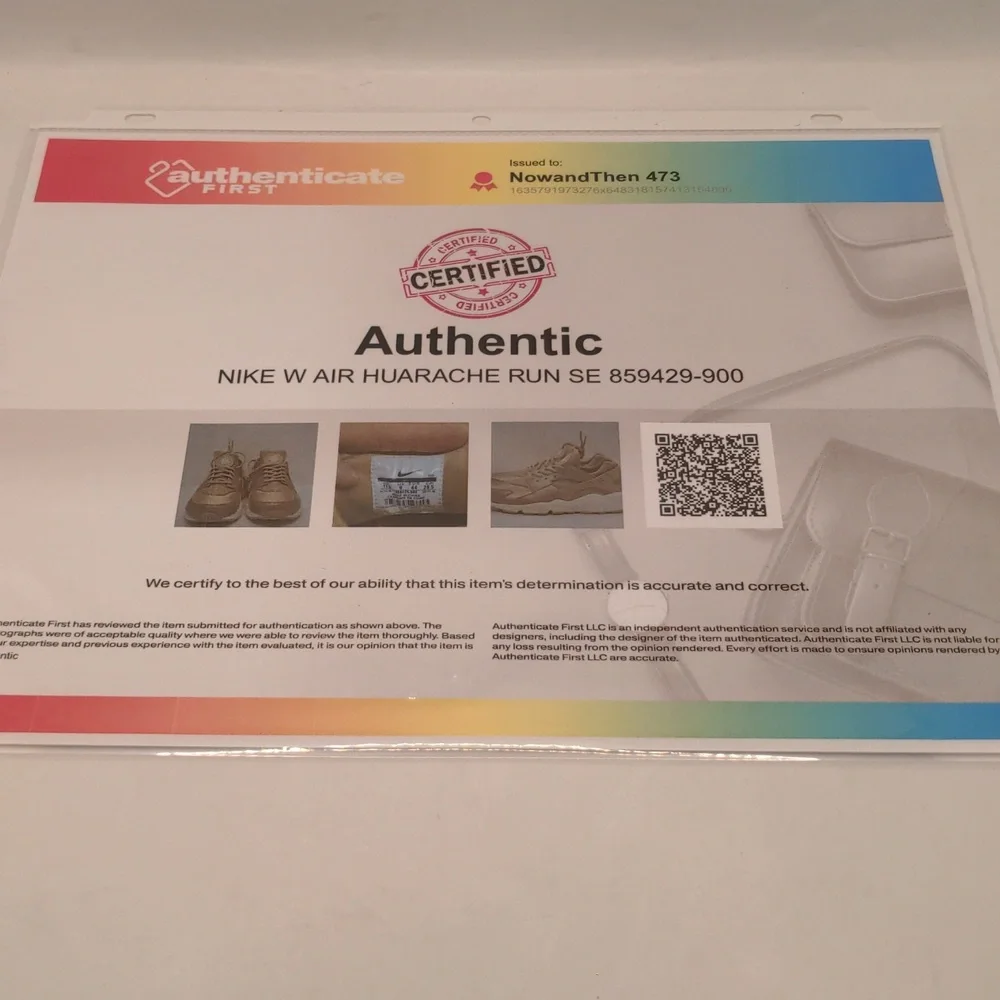 NWOB Nike Air Huarache Run SE Rose Gold Women's 859429-900 Sz 11.5 - Picture 2 of 9